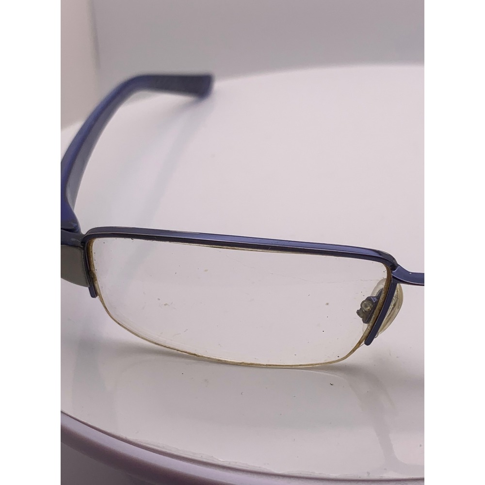 Nike 8064 409 Blue Semi Rimless Rectangular Glasses 52-18-145 Unisex Frames Only - Picture 7 of 8